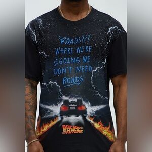 Reason Men's Back To The Future Roads Tee - Black Sz various